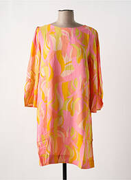 Rochie scurtă mâneci 3/4 mâneci 3/4 roz GRACE & MILA femeie