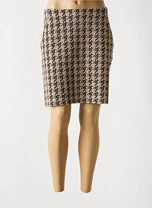 Fustă scurtă bej ICHI femeie