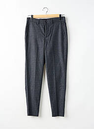 Pantalon chino imprimeu imprimeu prinț de wales gri SELECTED bărbat