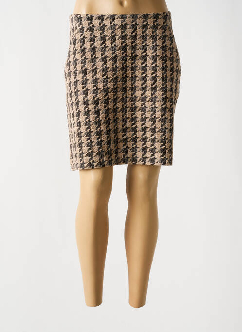 Fustă scurtă bej ICHI femeie