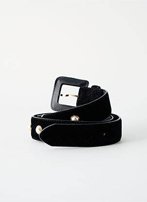 Curea efect material satinat negru SANS MARQUE femeie
