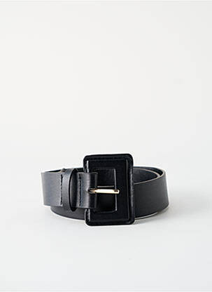 Curea efect material satinat negru SANS MARQUE femeie