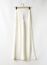 Pantalon larg țesătură crep talie înaltă alb PRETTY LITTLE THING femeie