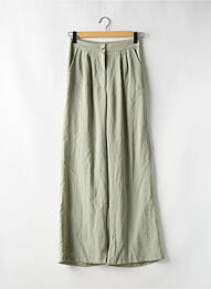 Pantalon larg închidere cu fermoar sub clapetă cu nasturi talie înaltă verde NASTY GAL femme