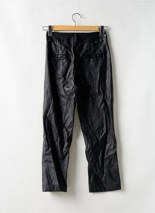 Pantalon drept talie cu cleme talie înaltă negru REIKO femeie
