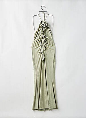 Rochie lungă croială cambrată bretele subțiri verde KAREN MILLEN femeie