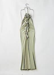 Rochie lungă croială cambrată bretele subțiri verde KAREN MILLEN femme