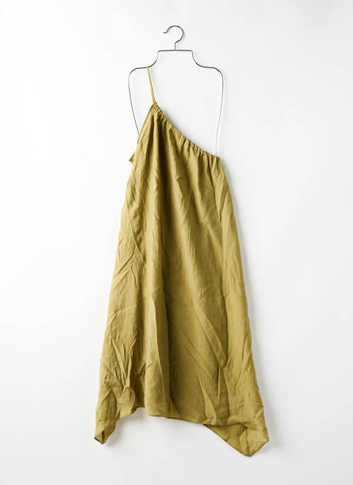 Rochie lungă verde ZARA femeie