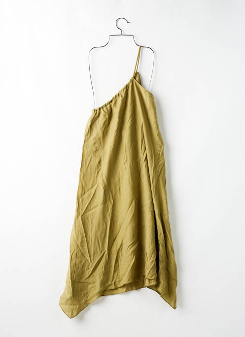 Rochie lungă verde ZARA femeie