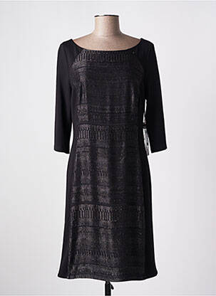 Rochie midi mâneci 3/4 mâneci 3/4 negru VERA MONT femeie