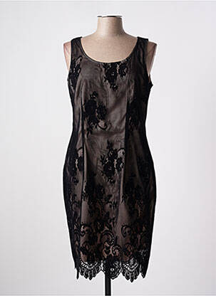 Rochie midi fără mâneci fără mâneci negru VERA MONT femme