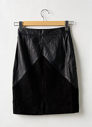 Fustă midi talie cu cleme negru BA&SH femeie
