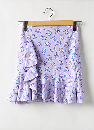 Fustă scurtă talie înaltă violet BOOHOO femeie