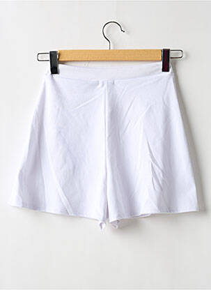 Șort talie elastică talie înaltă alb BOOHOO femeie