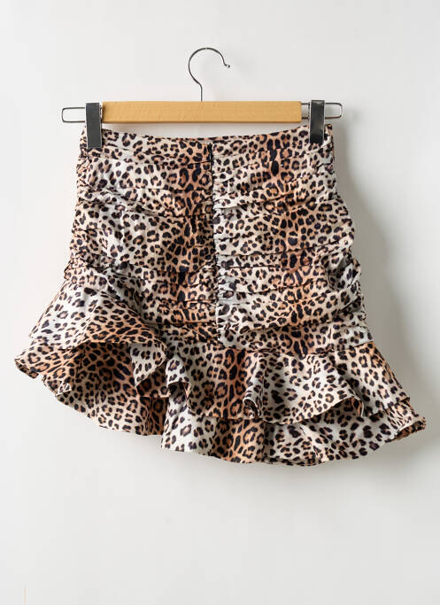 Fustă scurtă maro LOAVIES femeie