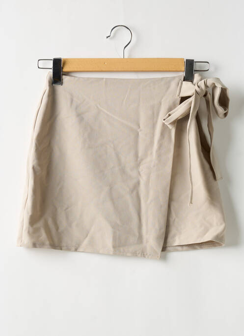 Fustă scurtă bej BOOHOO femeie