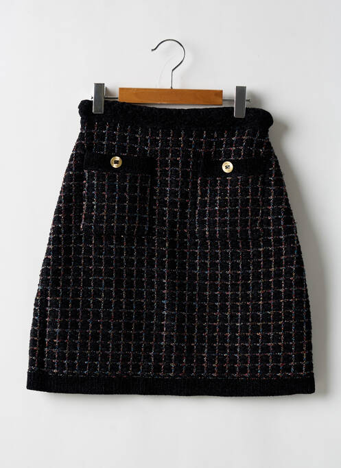 Fustă scurtă negru SANDRO femeie