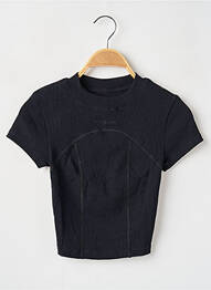 Tricou croială cambrată mâneci scurte negru MONDAY femme