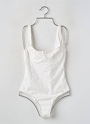 Costum de baie dintr-o singură piesă alb ROUJE femeie