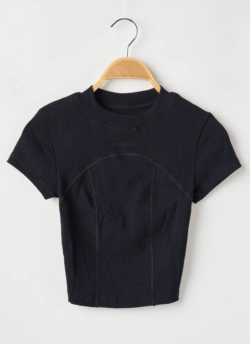 Tricou negru MONDAY femeie