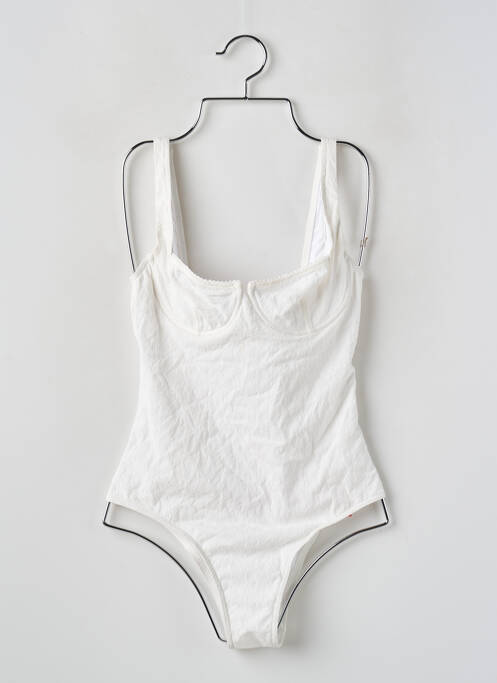 Costum de baie dintr-o singură piesă alb ROUJE femeie