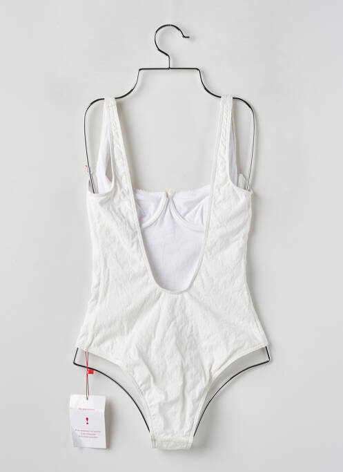 Costum de baie dintr-o singură piesă alb ROUJE femeie