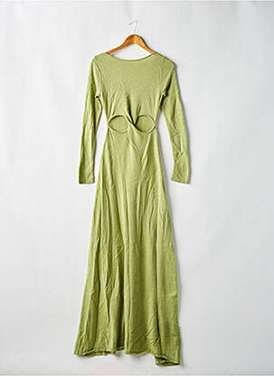 Rochie pulover guler rotund mâneci lungi verde NA-KD femeie