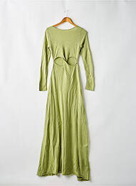 Rochie pulover guler rotund mâneci lungi verde NA-KD femeie