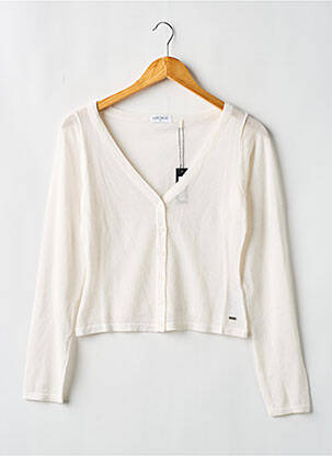 Vestă cu mâneci lungi alb LOUNGE femeie