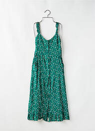 Rochie midi imprimeu fantezie fără mâneci verde GRACE & MILA femeie