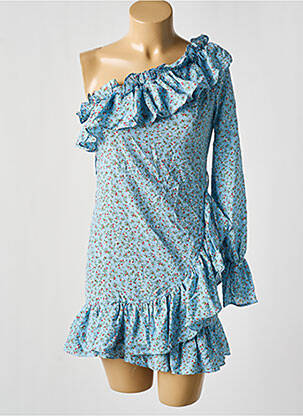 Rochie scurtă mâneci lungi mâneci lungi albastru NASTY GAL femeie