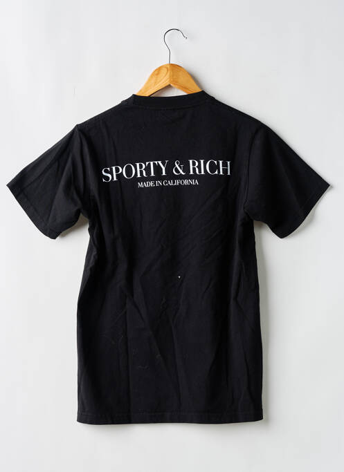 Tricou negru SPORTY & RICH femeie