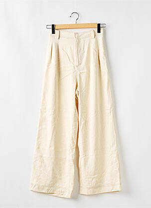 Pantalon larg bej SANCIA femeie