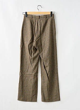Pantalon drept elasticitate talie înaltă verde ROUJE femeie