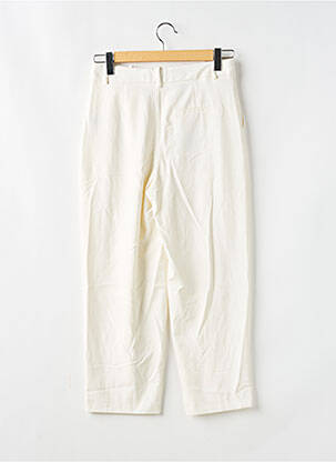 Pantalon 7/8 talie înaltă talie înaltă alb ZARA femeie