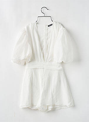 Salopetă scurtă alb NASTY GAL femeie