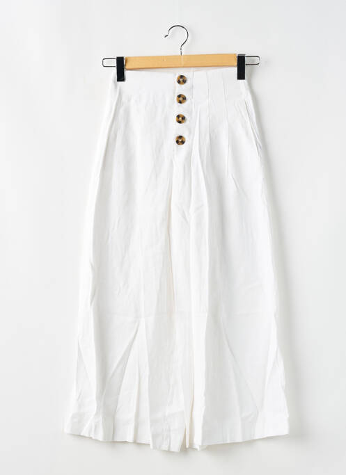 Pantalon 7/8 alb ZARA TRAFALUC femeie