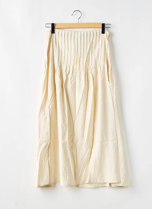 Fustă lungă bej NA-KD femeie