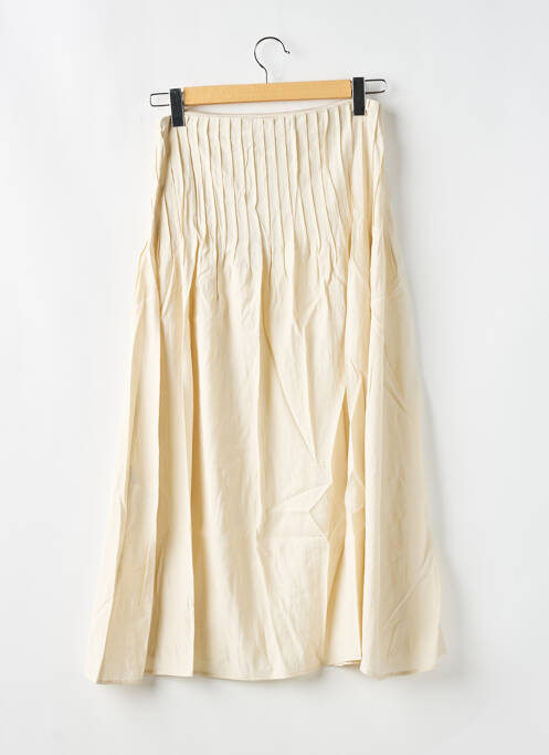 Fustă lungă bej NA-KD femeie