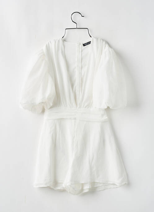 Salopetă scurtă alb NASTY GAL femeie