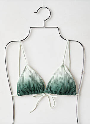 Sutien de costum de baie elasticitate top triunghiuri verde CHANTELLE femeie