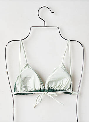 Sutien de costum de baie elasticitate top triunghiuri verde CHANTELLE femeie