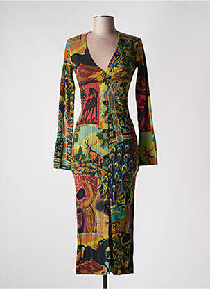 Vestă cu mâneci lungi verde DESIGUAL femeie