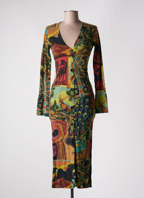 Vestă cu mâneci lungi verde DESIGUAL femeie