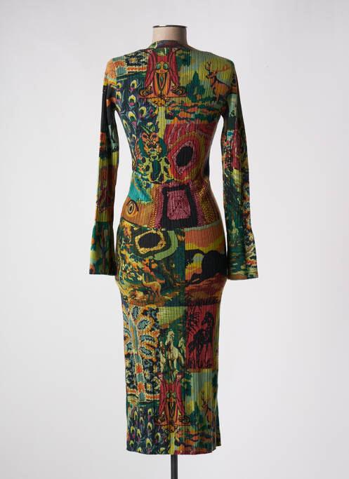 Vestă cu mâneci lungi verde DESIGUAL femeie