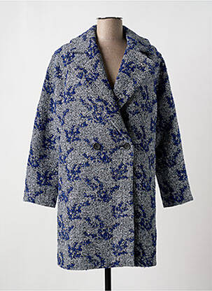 Palton lung albastru DESIGUAL femeie