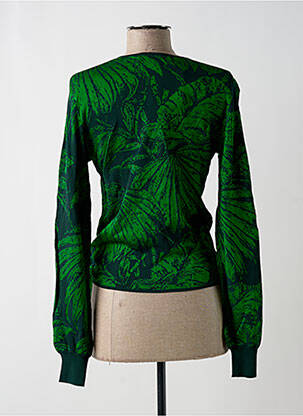 Cardigan petrecut croială cambrată verde DESIGUAL femeie