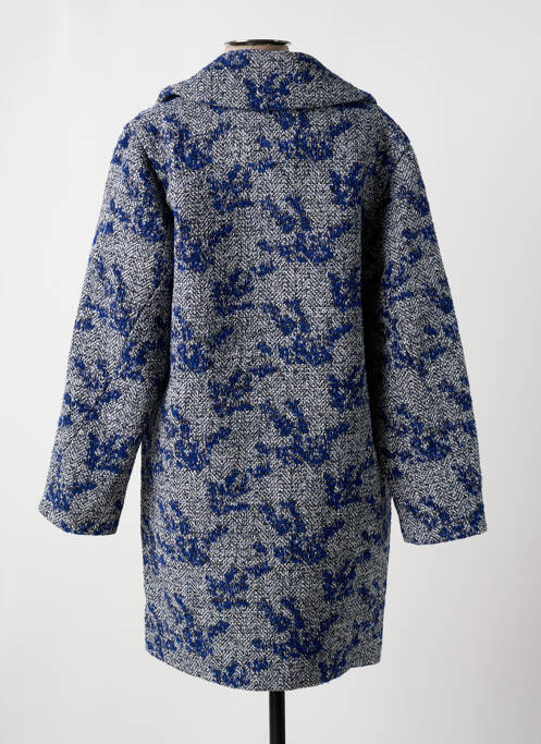 Palton lung albastru DESIGUAL femeie