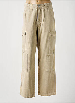 Pantalon cargo croială dreaptă bej DESIGUAL femeie