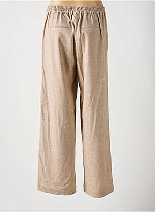 Pantalon evazat talie elastică bej KAFFE femeie